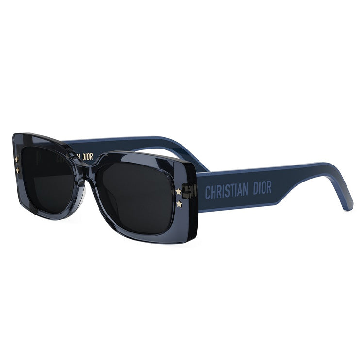 DIOR Irregular Shape Sunglasses Women's Blue