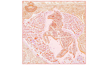 HERMES Silk Scarves Women's Pink Orange