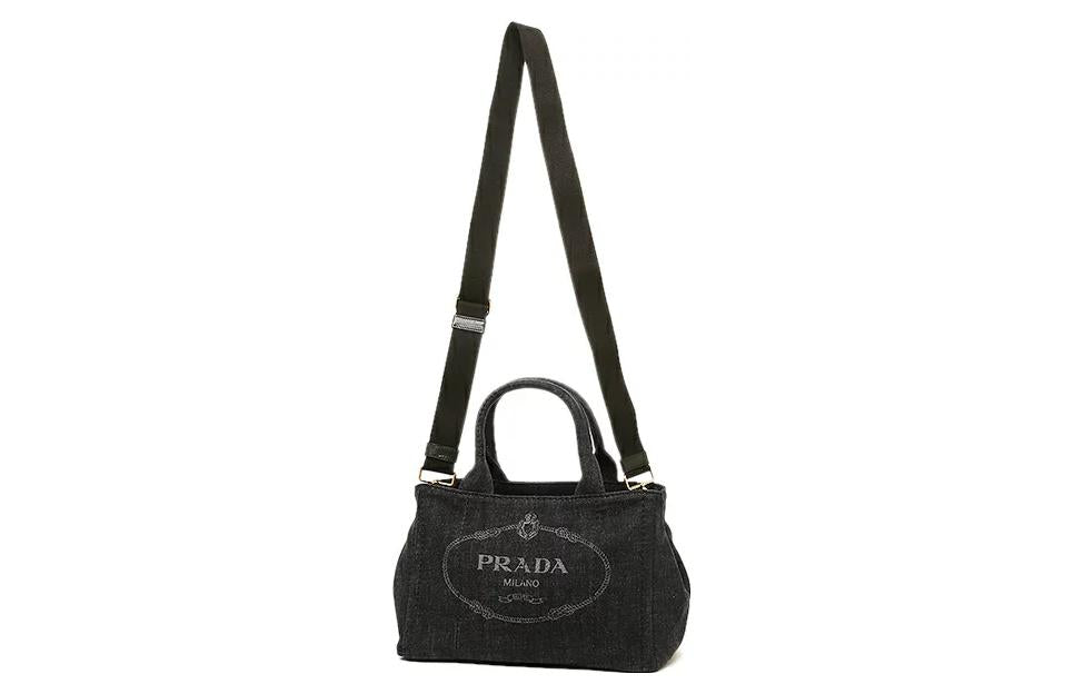 PRADA Fabric One Shoulder Handbags Women's Black