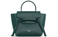 CELINE Belt Grained Calfskin Catfish Bag Handbag Shoulder Bag Crossbody Bag Handbag Pico Women's Amazon Green/Jasper