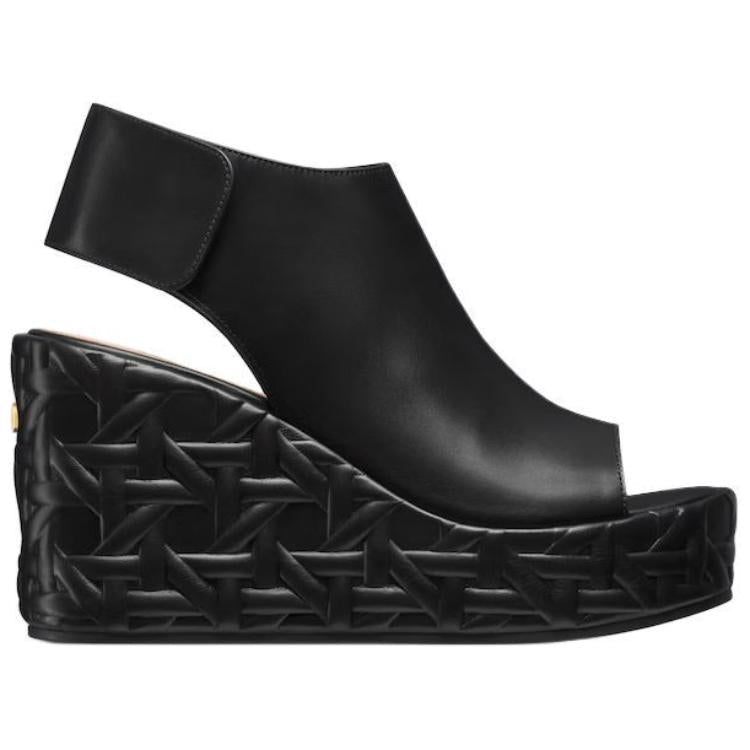 DIOR Attitude Strap Sandals 9.5cm Women's Black