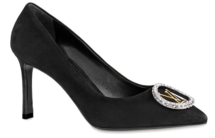 LOUIS VUITTON Madeleine Slim Heel High Heels 8cm Women's Black