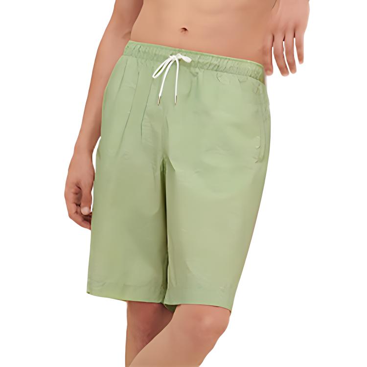 HERMES Casual Shorts Men Apricot Green