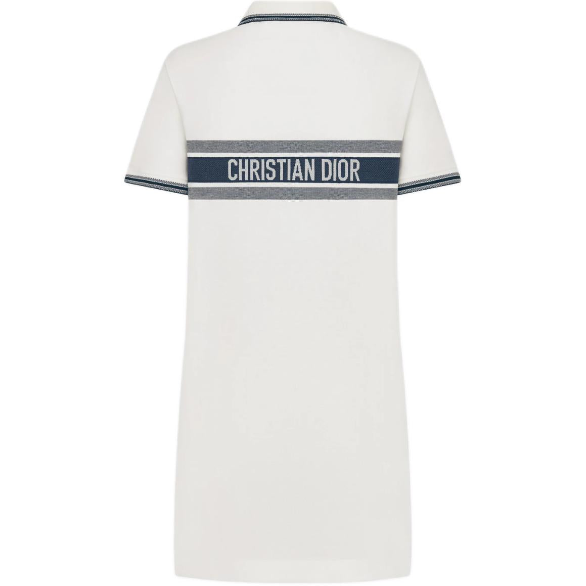 DIOR Short Sleeved Dress Women's White