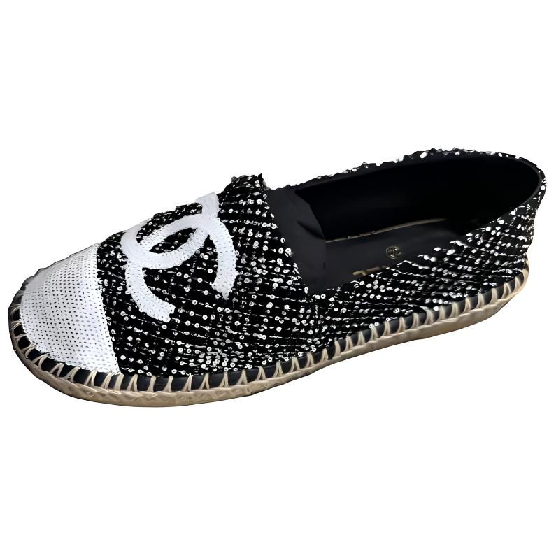 CHANEL Espadrilles Women's Black