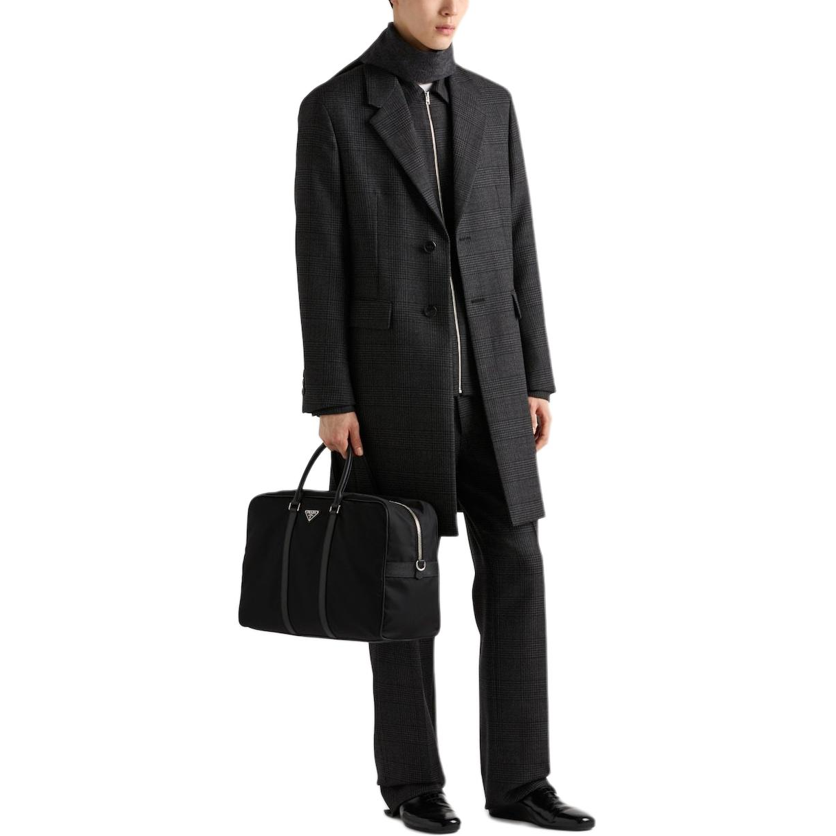 PRADA Checked Single Breasted Coat
