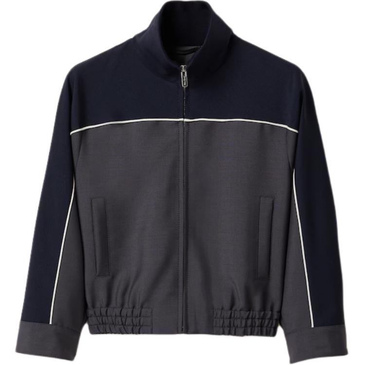 MIU MIU Kid Mohair Jacket 'Hematite/Navy'