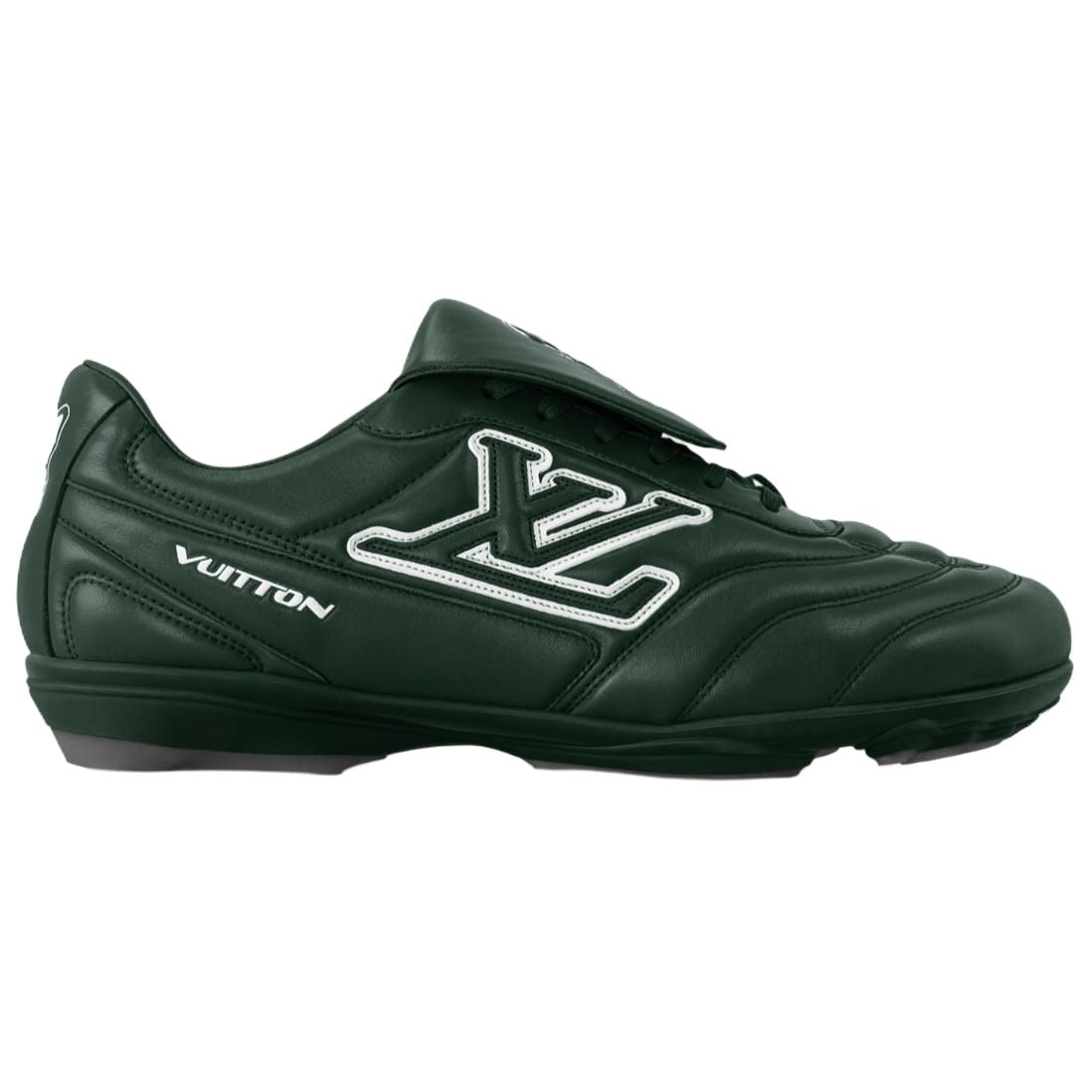 LOUIS VUITTON LV Footprint Soccer 2025 Spring Summer Men's Collection, Soccer Shoes Low Top Casual Shoes Men's Green