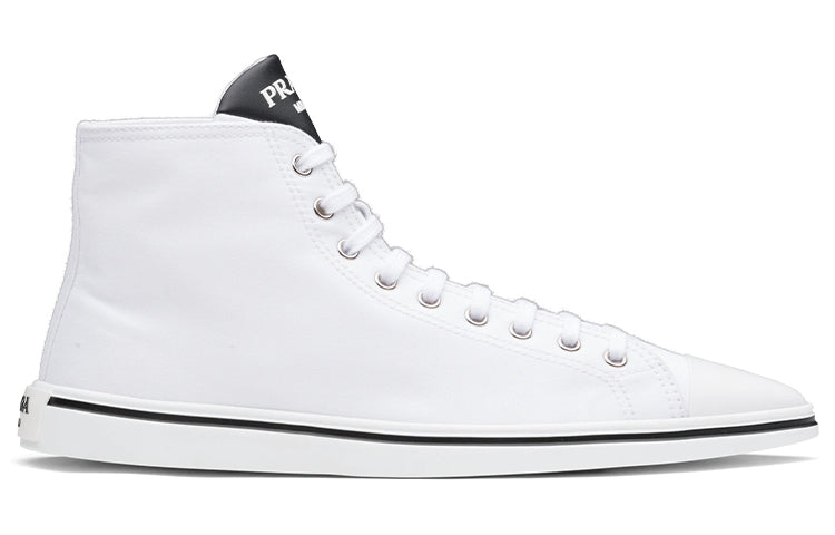 PRADA Synthesis High Top Skateboard Shoes Women's White