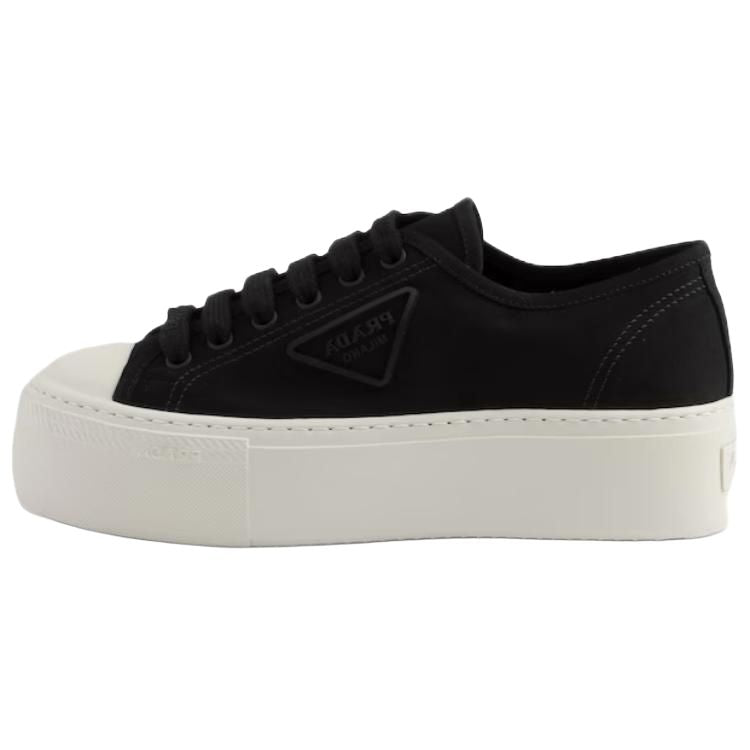 PRADA Low Top Skateboard Shoes Women's Black