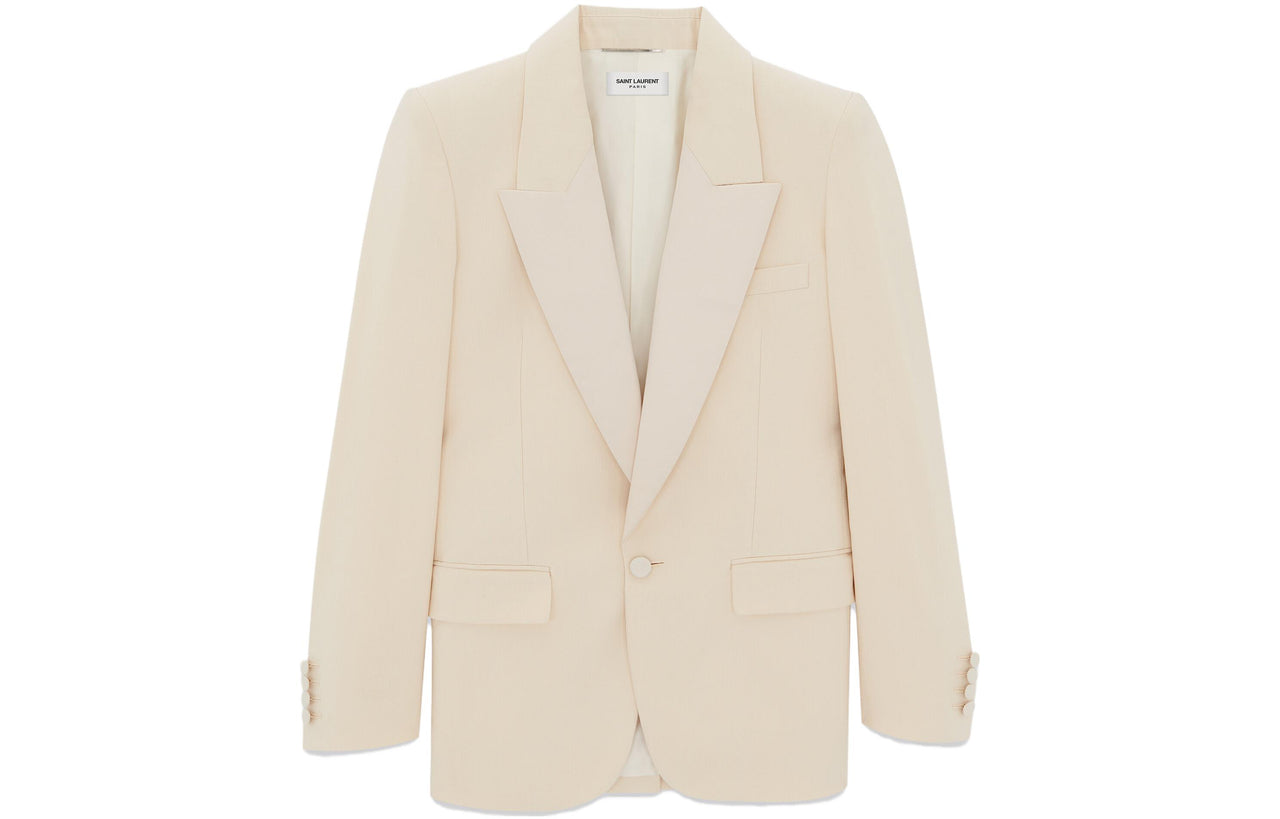 SAINT LAURENT Single-Breasted Long-Sleeved Blazer