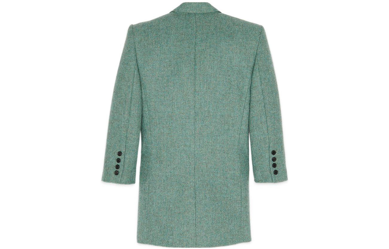 SAINT LAURENT Business Suit Women's Sea Green