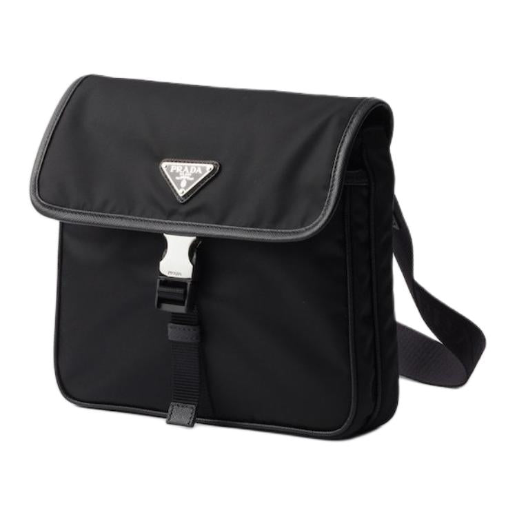 PRADA Re NylonSaffiano Nylon Crossbody Bag, Shoulder Bag Unisex Black