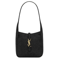 SAINT LAURENT Viscose Handbag, Shoulder Bag Regular Women's Black