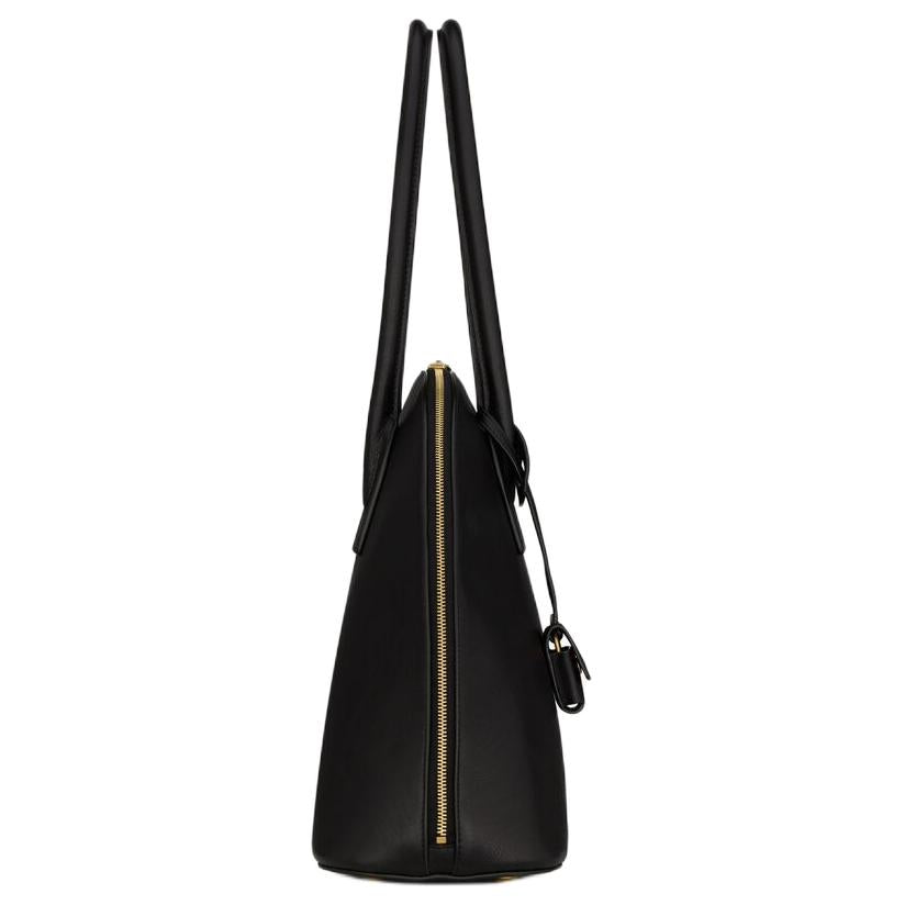 SAINT LAURENT Grain Calfskin Handbag Women's Black