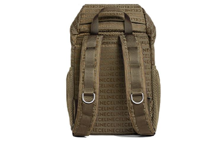 CELINE Jacquard Fabric Backpack Medium Size Men display picture 3