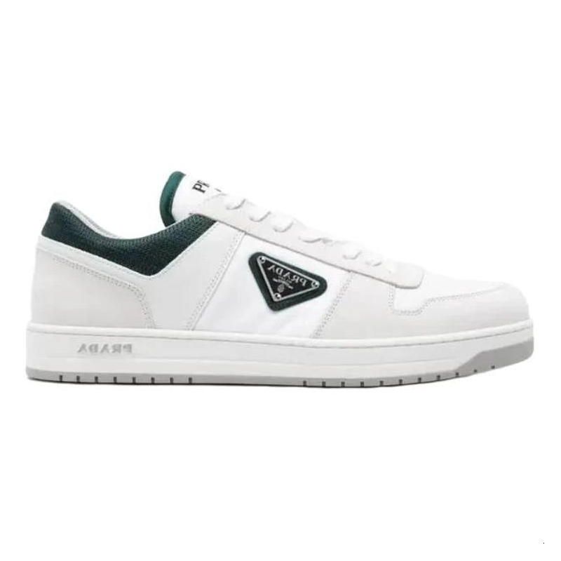 PRADA Prada Downtown Low-Top Skateboard Shoes Men's Gray White