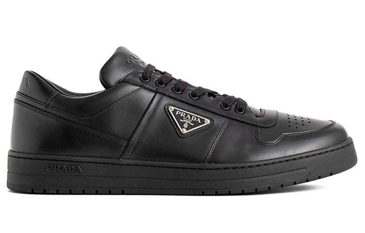 PRADA Wear-Resistant Low-Top Skateboard Shoes Men's Black