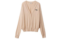 MIU MIU Cashmere And Silk Cardigan Knitwear Women's Flesh Pink