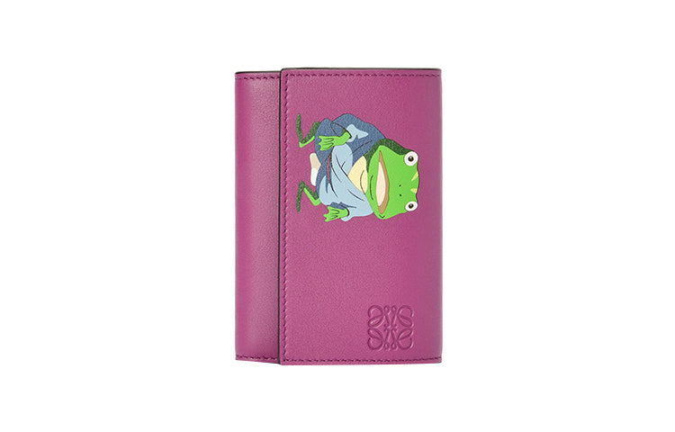 LOEWE Chihiro And Chihiro, Collaboration Calfskin Wallet Trumpets Women's Purple