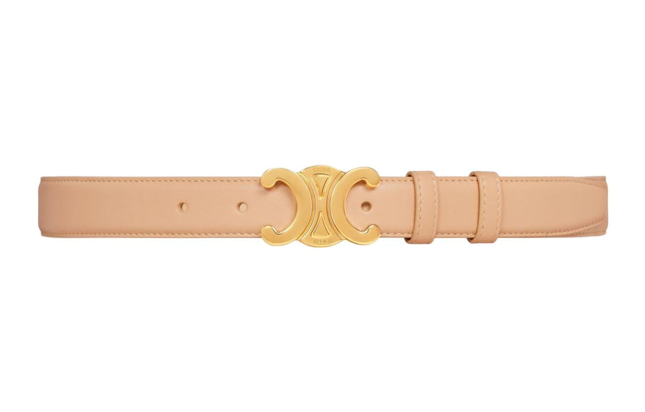 CELINE Leather Belts Women's Pink