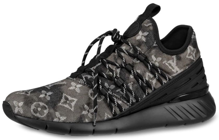 LOUIS VUITTON Fastlane Sneakers 'Black Monogram Denim'