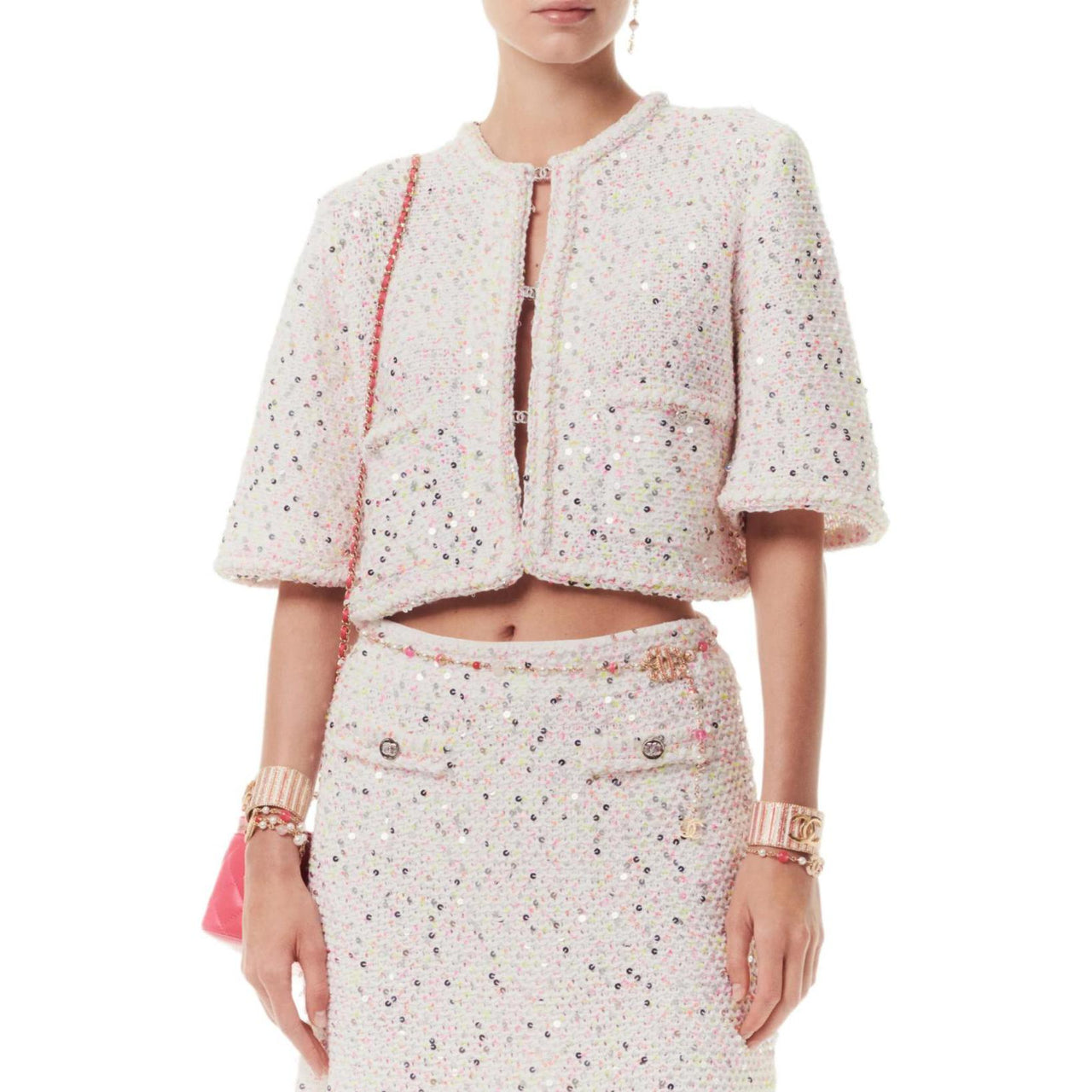 CHANEL 24 Spring Summer New Arrivals Jackets & Coats Women's White