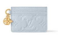 LOUIS VUITTON CHARMS Leather Card Holder Women's Blue