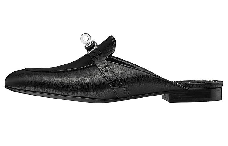 HERMES Oz Abrasion Resistant Closed Toe Slippers Women's Black
