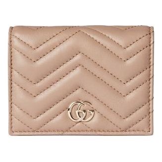 (WMNS) Gucci 26 GG Marmont Short Wallet 'Pink Beige' 466492-AAFAX-5753