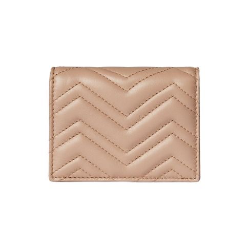 (WMNS) Gucci 26 GG Marmont Short Wallet 'Pink Beige' 466492-AAFAX-5753
