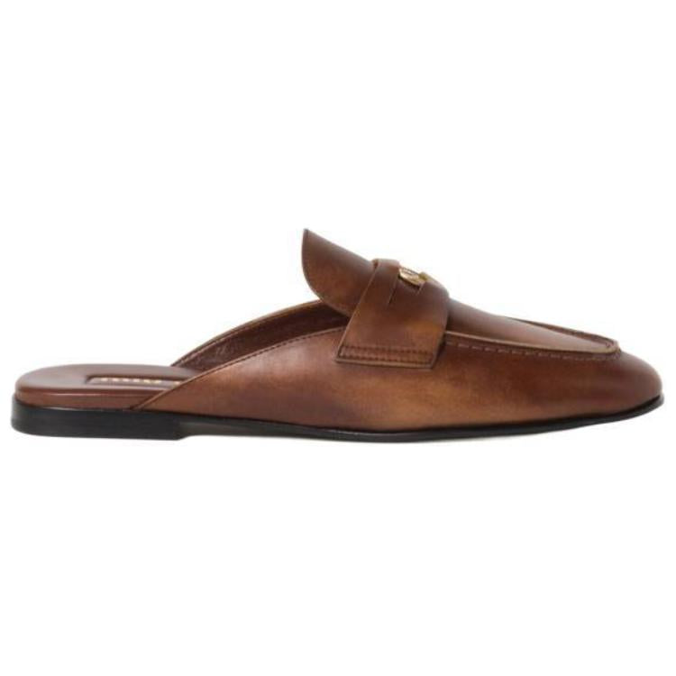 MIU MIU Wrap-toe Slippers Women's Brown
