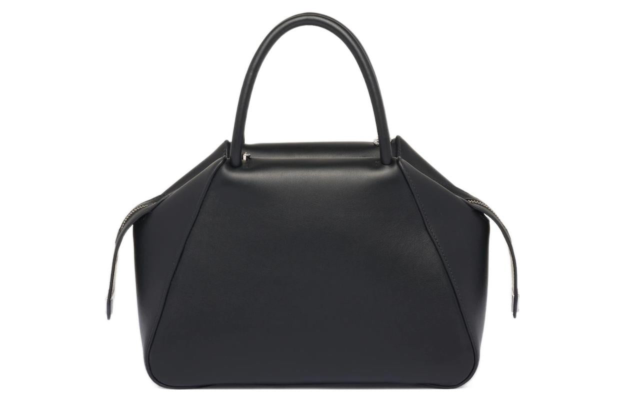 PRADA Leather Shoulder Bag Crossbody Bag Handbag Small Size Women's Black