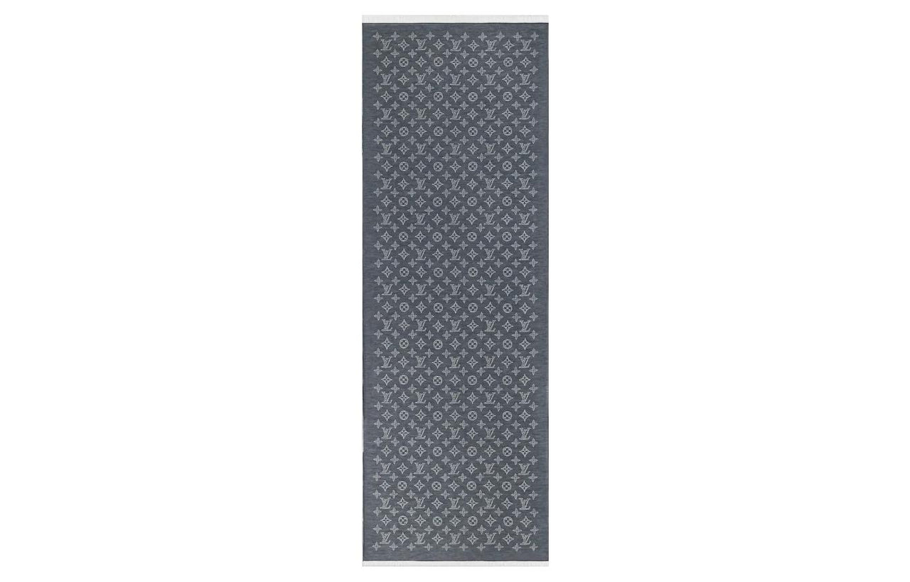 LOUIS VUITTON Knit Scarves Men's Blue