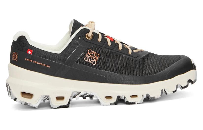 On x LOEWE Cloudventure Shock Absorbers Low Top Sports Casual Shoes Women's Black