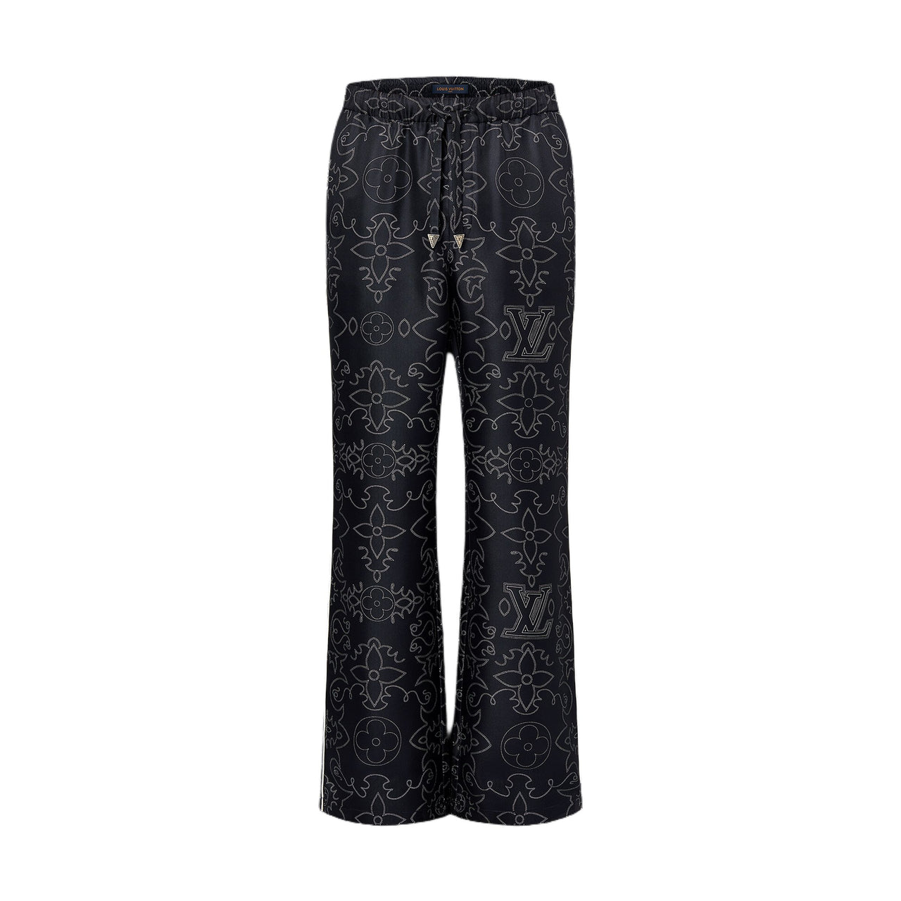 LOUIS VUITTON Printed Silk Pyjama Pants