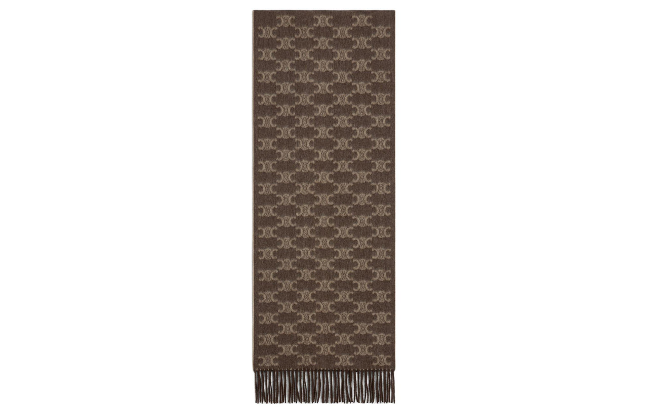 CELINE Scarf In Monogram Cashmere