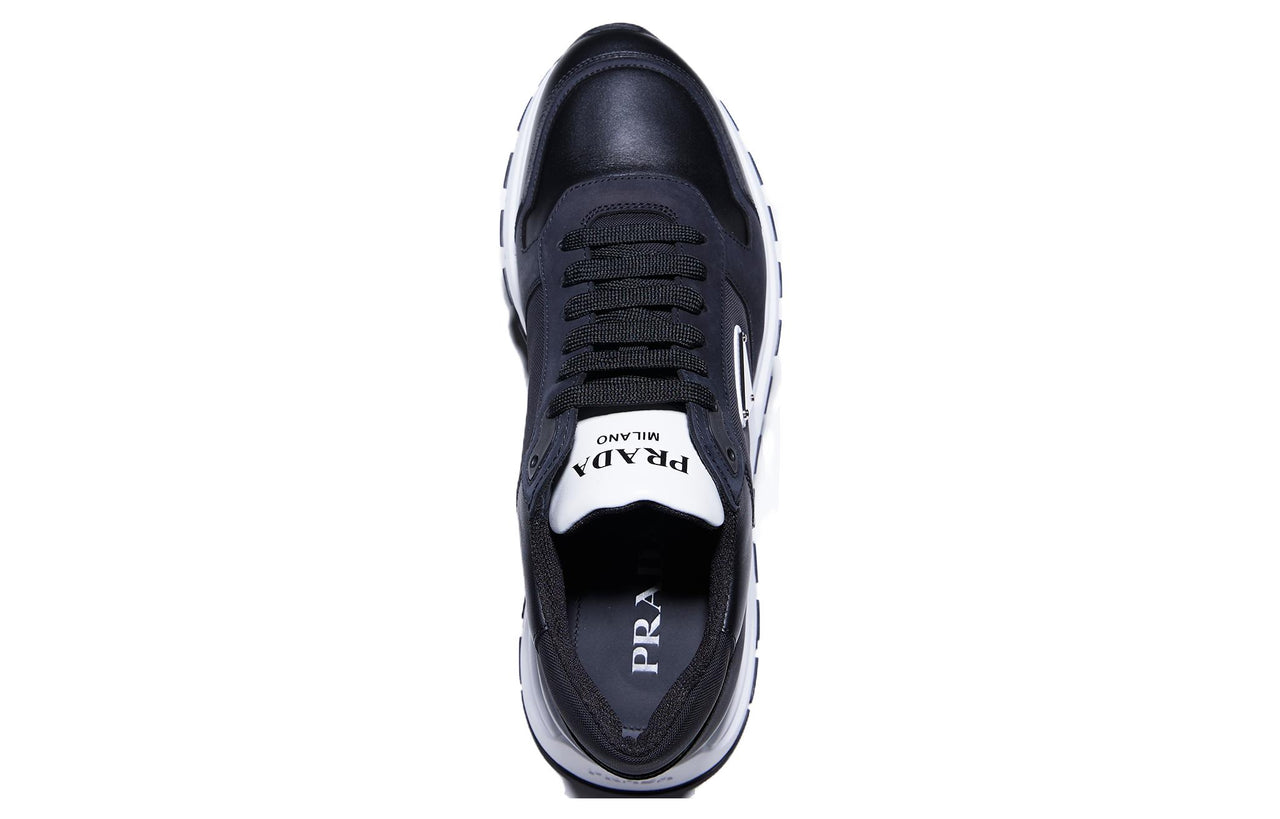 PRADA Leather And Re-Nylon 'Black White'