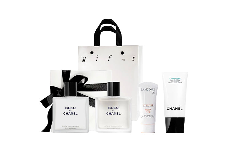 CHANEL Elegant Men's Hydrating Skincare Sets Hydrating Moisturizing After Shave 100ml + Aftershave 90ml