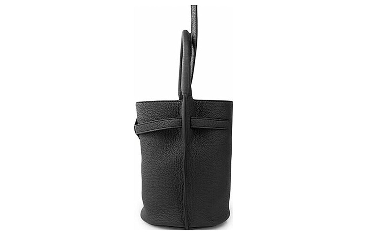 CELINE Calfskin Bucket Bags Handbags Regular Women's Marine Blue