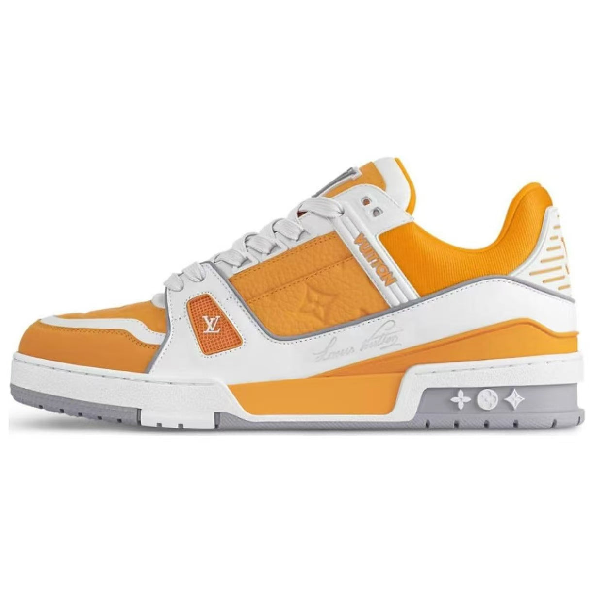 LOUIS VUITTON Trainer Low-Top Skateboard Shoes Men's Yellow