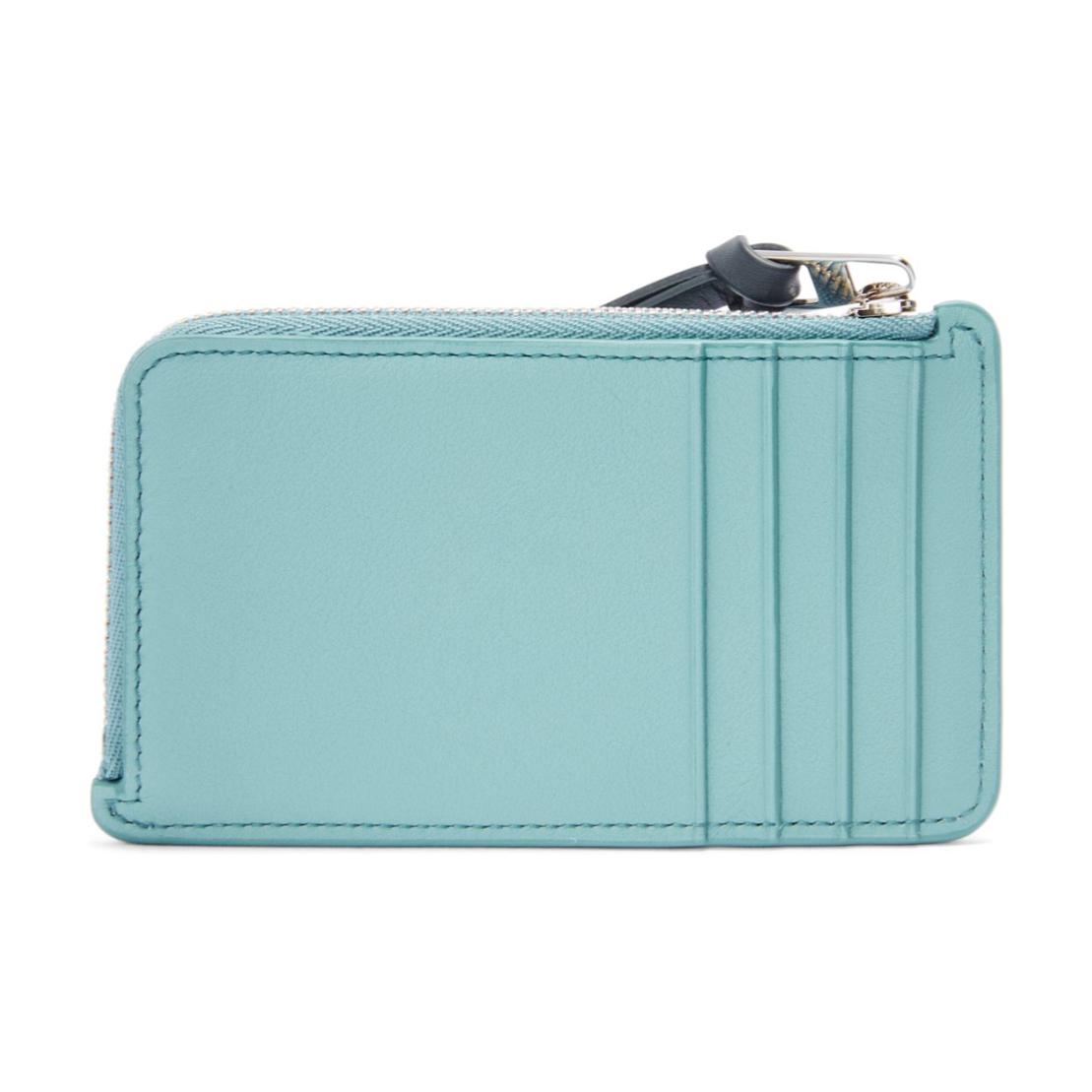 LOEWE Suna Fujita Collaboration Napa Calf Leather Wallet Women's Water