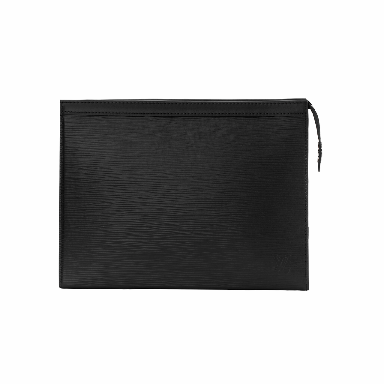 LOUIS VUITTON Pochette Voyage Epi Grained Leather Cow Leather Trim Toiletry Bags Clutches Men's Black