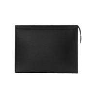 LOUIS VUITTON Pochette Voyage Epi Grained Leather Cow Leather Trim Toiletry Bags Clutches Men's Black