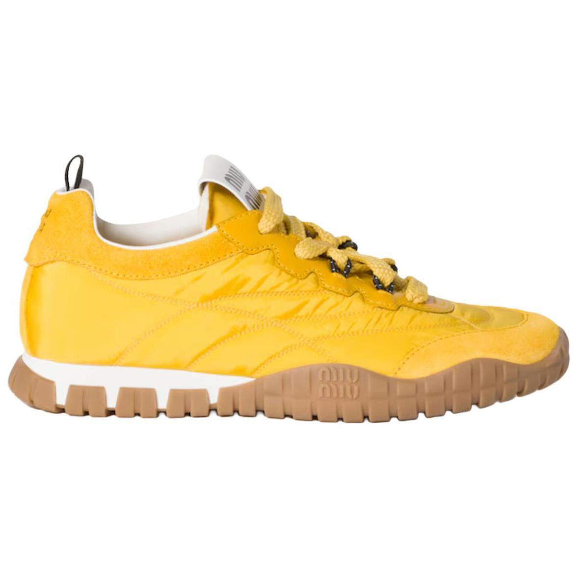 MIU MIU Low Top Casual Shoes Women's Yellow