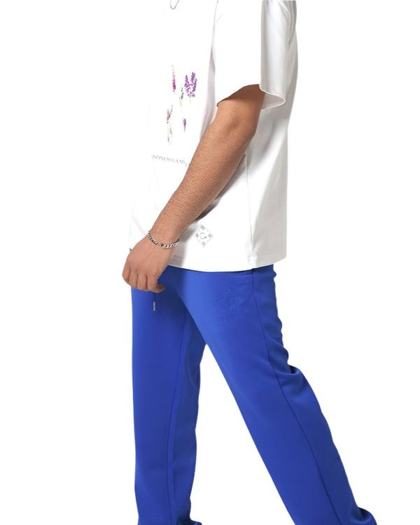 House of Cenmar T-Shirt with Lavender Printed Picture 'White' HOC-WTL