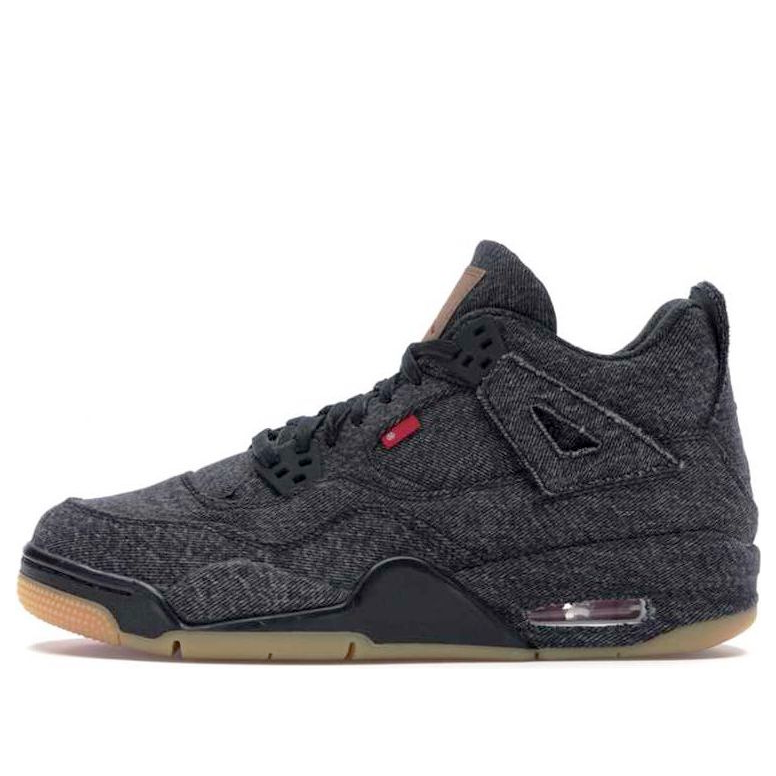 (BG) Air Jordan 4 x Levi's 'Black' AQ9103-001-R