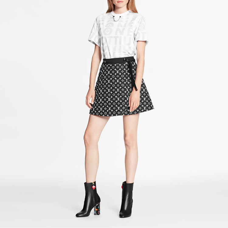 LOUIS VUITTON Casual Short Skirts Women's Black