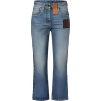 LOUIS VUITTON Monogram Patch Jeans