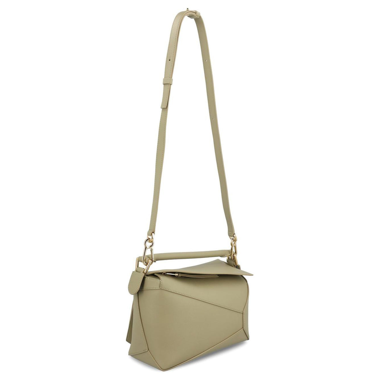LOEWE Calfskin Crossbody One Shoulder Handbags Small Size Women's Green